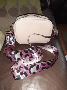 Crossbody nude bag