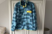 Patagonia men's fleece blue pattern size large