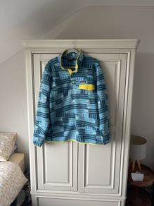 Patagonia men's fleece blue pattern size large