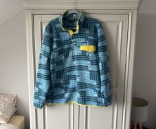 patagonia men's fleece blue pattern size large