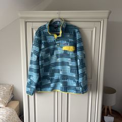 patagonia men's fleece blue pattern size large
