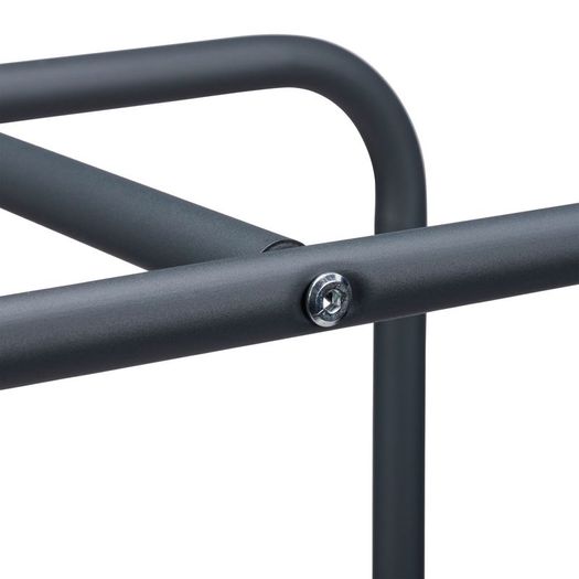 Narrow Metal firewood shelf