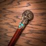 Unique Handmade Walking Stick, Skull with Celtic Knot Handle, Never Used Image 6