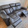 3 Seater Recliner Leather Sofa Image 3
