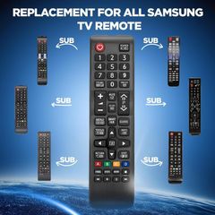 Samsung Tv Remote Control Replacement - Universal Samsung Remote Control | Competible with LCD LED HD UHD and QLED - Durable Body - Responsive Button - No Setup Needed