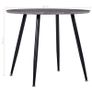Dining Table Concrete and Black 90x73.5 cm MDF Image 5