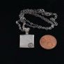 Sterling silver Celtic rune pendant and chain Image 4