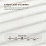 12 Inch King Size Mattress Medium Firm, OEKO-TEX Certified Hybrid King Bed Mattresses, 7-Zone Memory Foam Mattress with Pocket Sprung for Body Support & Pressure Relief - 150x200x30cm Image 9
