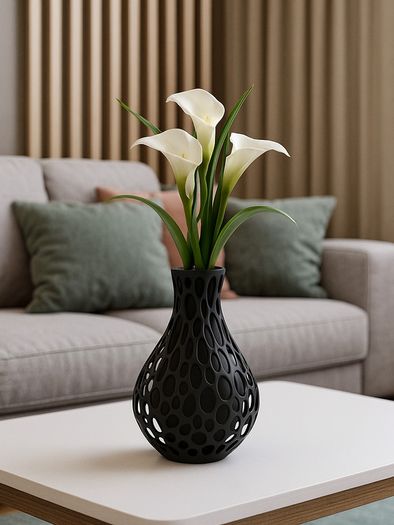 Voronoi style 3D printed decorative vase