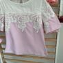 short sleeve pink & white top uk size 8 rant & rave brand Image 8