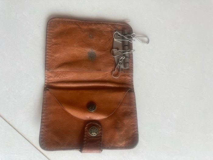Vintage 70's leather Key Holder/Purse