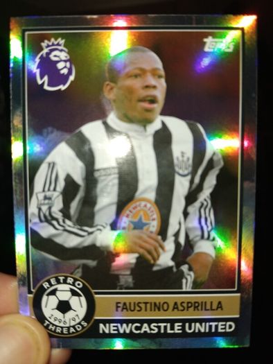 Asprilla Topps Trading Card Newcastle United