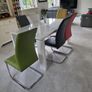 Glass table and chairs Image 3