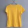 Pre Owned Bright Yellow "Milano Italy" Diamante Graphic Tee Image 3