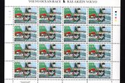 2012 Ireland Volvo Ocean Race Commemorative Stamp Sheetlet Plate 1A1A1A1A Mint Never Hinged (MNH)