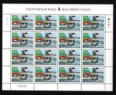 2012 Ireland Volvo Ocean Race Commemorative Stamp Sheetlet Plate 1A1A1A1A Mint Never Hinged (MNH)