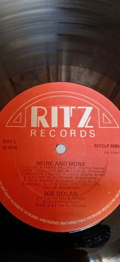 Joe Dolan - More & More - LP - Ritz Records - 1982