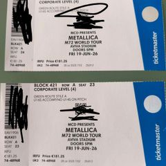 Metallica tickets