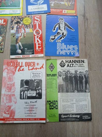 football program lot all Liverpool fc related