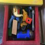 Kids work shop play station dresser with tools. Image 7
