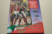 Kevin Campbell signed football programme Nottingham Forest