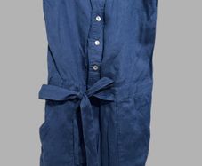 Navy dress, brand: United Colors of Benetton, fabric: linen, size: small