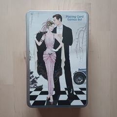 Playing Cards, Dice & Book Set Tin Box NEW