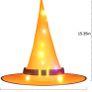 Halloween Decorations Witch Hats, 5pcs Hanging Glowing Witch Hats, Waterproof Lighted Witch Hat for Outdoor, Indoor, Garden, Yard, Halloween Party, Tree, Cosplay (5 Pcs) Image 3