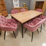 Vitos Pink Velvet Armchair Image 6