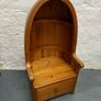 Late Victorian Pine Porters Chair. Image 3