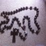 Handmade Lourdes Blessed Wooden Rosary Wall Beads Image 4