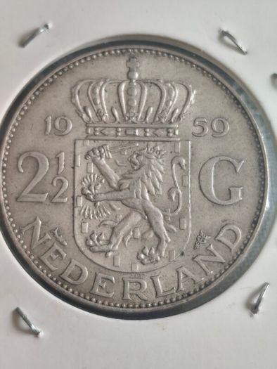 2 1/2 Silver gulden coin