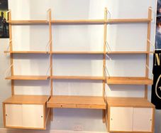 IKEA SVALNAS Bamboo Wall Shelving System