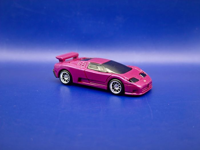 Hot Wheels '94 Bugatti EB110 SS with custom wheels.