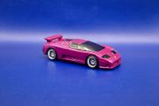 Hot Wheels '94 Bugatti EB110 SS with custom wheels.