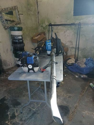 HBM machines leafblower and 2 multifunction strimm