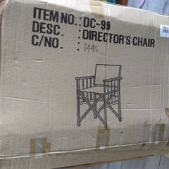 2 Classic Wooden Directors Chairs
