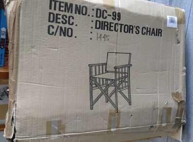 2 Classic Wooden Directors Chairs