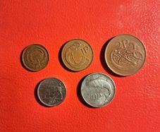 5 Irish Decimal Coins