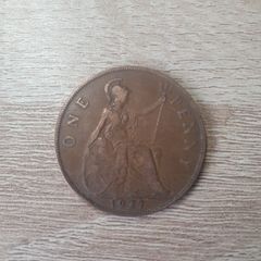 Great Britain UK 1927 One Penny George V Coin - free standard postage