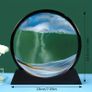 18x19cm/7.09x7.48inch Creative Home Crafts, 3D Dynamic Living Room Decorations, Gifts, Round Quicksand Paintings Image 3