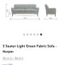 EZ living 3 seater sofa. Harper model Image 8