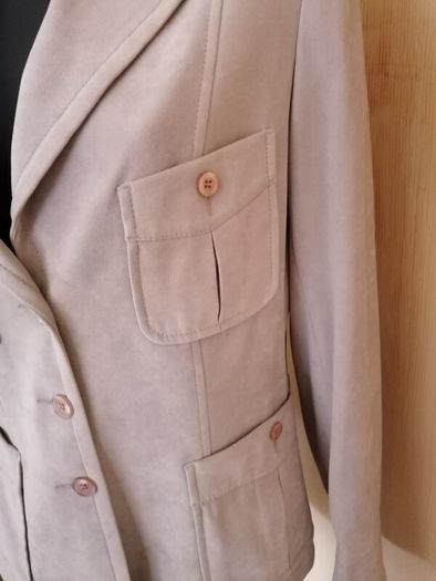Women's Jacket Cream REDUCED Faux Suede SIZE 14