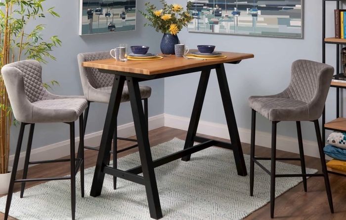 Grey bar chairs