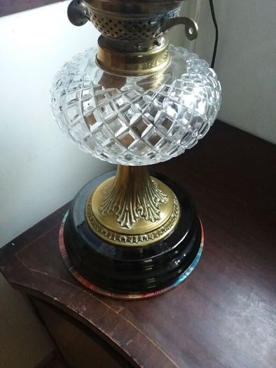 2 double burner oil lamps