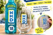 Personalised adhesive decals.