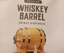 wooden whiskey barrel