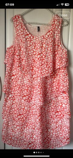 dress Jensen brand size 12 coral & white dress size 12