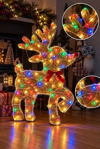 Handmade Light-up Christmas Reindeer