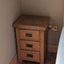 2 Solid Oak Bedside Lockers Image 3